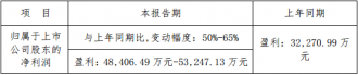 ������������2019ҵ��Ԥ�棺��������50-65%